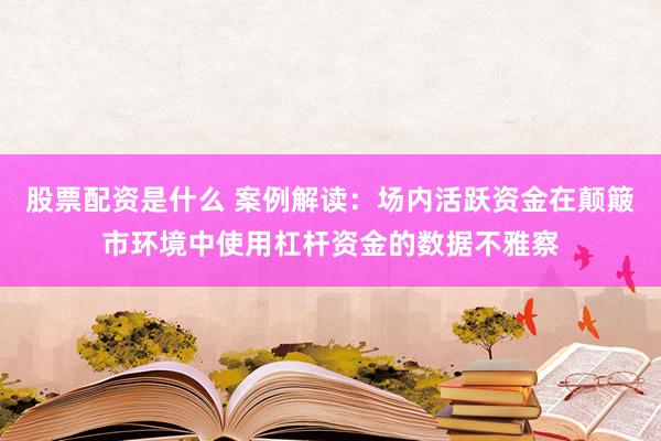 股票配资是什么 案例解读:场内活跃资金在颠簸市环境中使用杠杆资金的数据不雅察